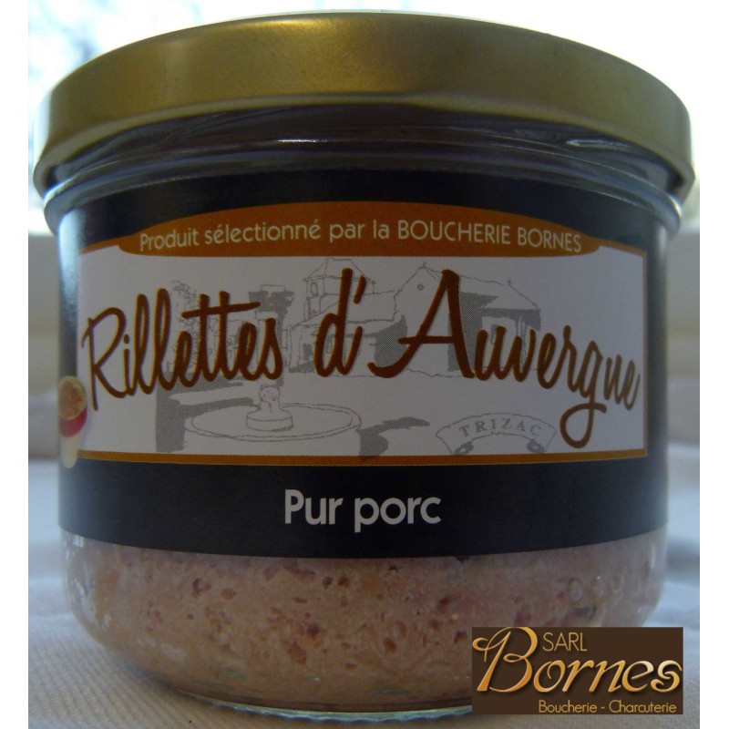 Rillettes d'Auvergne Artisanales – Conserve Cantal | Bornes