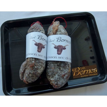 Saucisson Sec Bœuf Salers – Charcuterie Cantal | Bornes Trizac